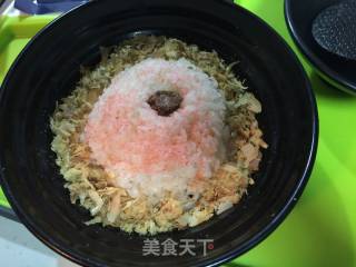 烟熏三文鱼茶泡饭的做法步骤：7