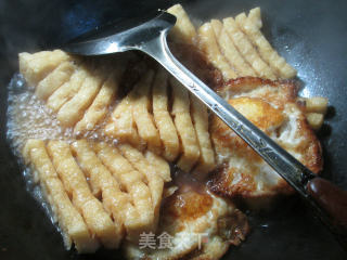 荷叶蛋烧兰花豆腐干的做法步骤：9
