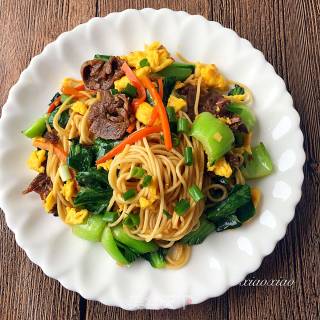 牛肉炒面的做法步骤：18