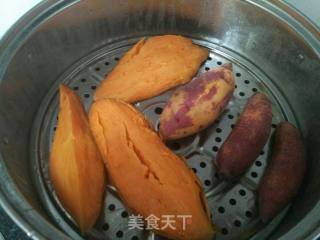 小黄人红薯馒头的做法步骤：1