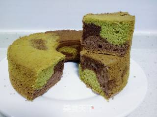 迷彩戚风的做法步骤：4