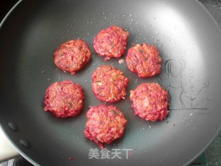 甜菜根燕麦肉饼的做法步骤：7