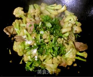 干锅有机花菜的做法步骤：8