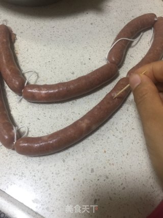 自制蒜香肠的做法步骤：8