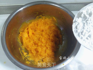 南瓜芝麻饼的做法步骤：4