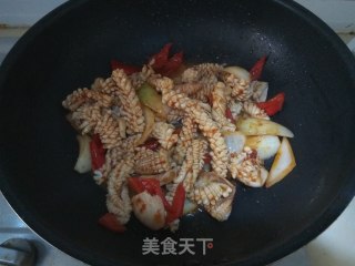 酱爆鱿鱼的做法步骤：9