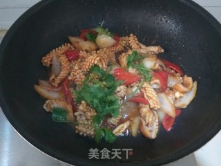酱爆鱿鱼的做法步骤：10