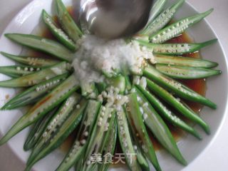 炝拌秋葵的做法步骤：10