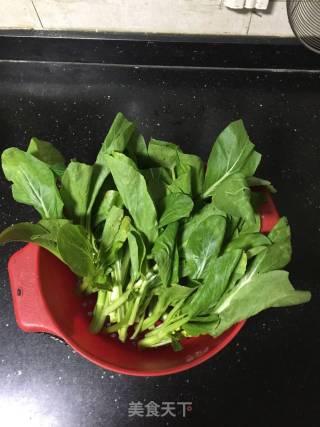 肉末菜芯的做法步骤：1