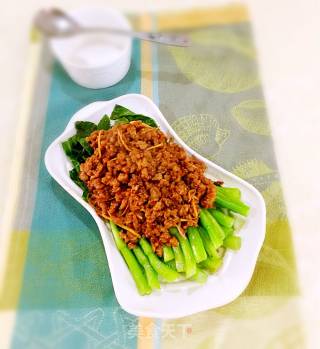 肉末菜芯的做法步骤：5