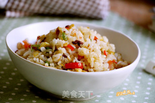 田园炒饭的做法步骤：9