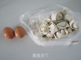 鸡蛋煎馄饨的做法步骤：1
