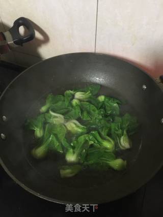 香菇扒油菜的做法步骤：5