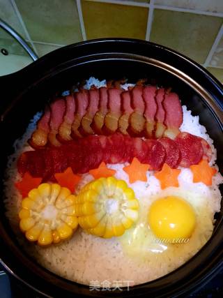 腊味煲仔饭的做法步骤：10