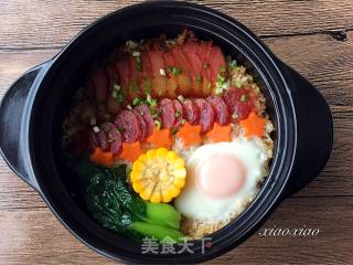 腊味煲仔饭的做法步骤：13