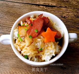 腊味煲仔饭的做法步骤：15