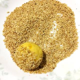 芝心地瓜丸的做法步骤：7