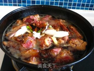 山楂汁炖排骨的做法步骤：3