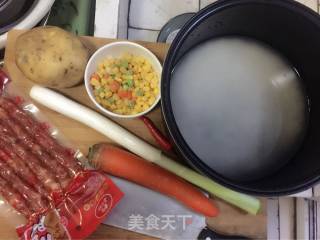 懒人煲仔饭－腊肠的做法步骤：1
