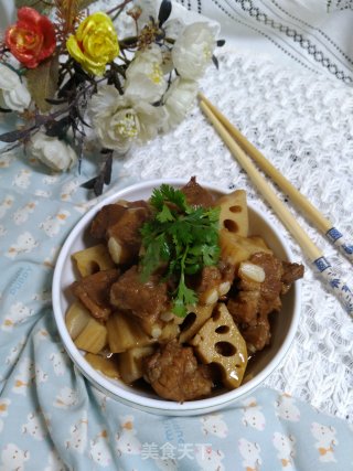 莲藕炖脆骨肉的做法步骤：6