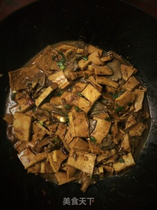 平菇素烧千叶豆腐的做法步骤：10