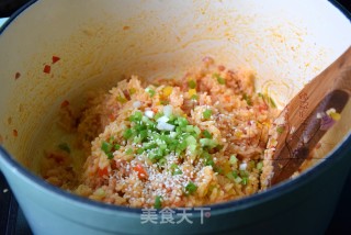 彩椒茄汁炒饭的做法步骤：7