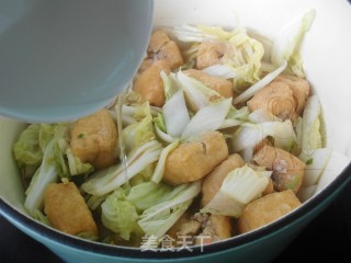 油豆腐炖白菜的做法步骤：7