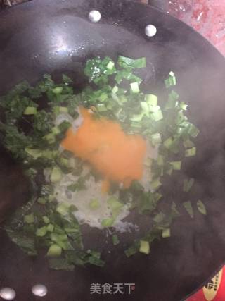 青菜蛋炒饭的做法步骤：5