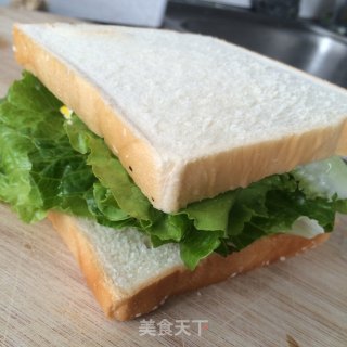 ‘’笑脸三明治‘’早餐正能量的做法步骤：9