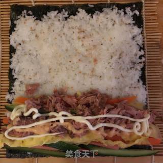 紫菜包饭的做法步骤：9