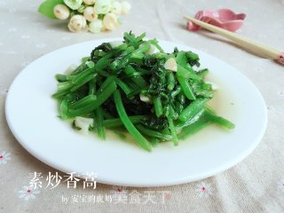 素炒香蒿的做法步骤：8