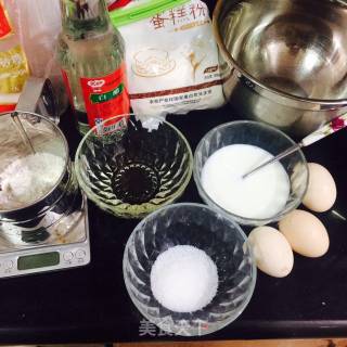 零失败裸奶油蛋糕卷的做法步骤：1