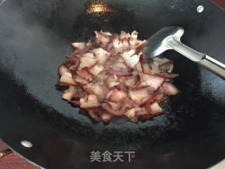 菜豆炒熏肉的做法步骤：8