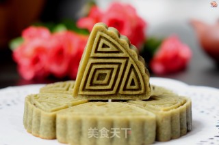 巧克力味桃山皮月饼的做法步骤：17
