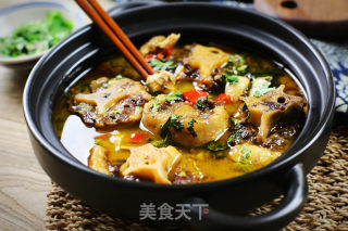 藿香泡椒炖牛尾的做法步骤：9