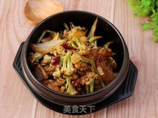 香辣炸花菜的做法步骤：8