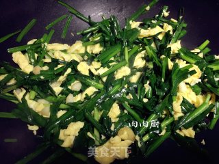 韭菜炒鸡蛋#肉肉厨的做法步骤：12