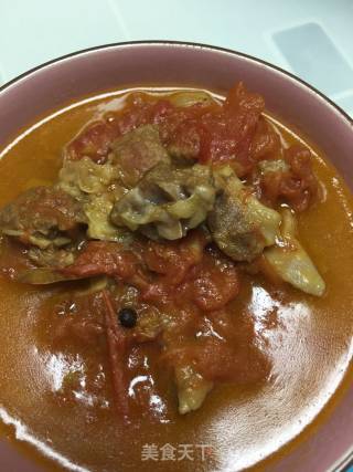 牛肉炖柿子的做法步骤：1