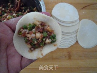 鲜肉豇豆锅贴的做法步骤：9