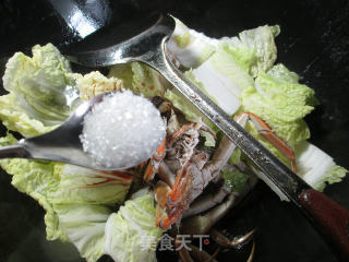 大闸蟹烧白菜的做法步骤：8