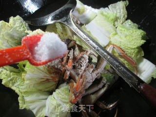 大闸蟹烧白菜的做法步骤：9