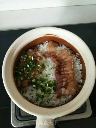 腊味煲仔饭的做法步骤：6