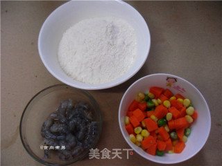 虾仁煎饼的做法步骤：1