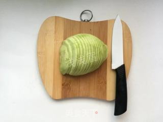松软茄饼的做法步骤：2