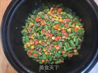 肉末豆角焖饭的做法步骤：8