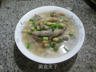 鸡爪黄豆汤的做法步骤：10