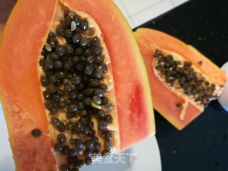 木瓜撞奶的做法步骤：2