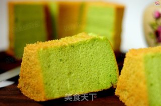 菠菜戚风的做法步骤：11