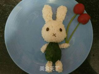 小兔子乖乖儿童餐的做法步骤：4