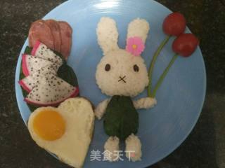 小兔子乖乖儿童餐的做法步骤：6